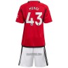 Camisola + Calções Manchester United Mengi 43 Criança Equipamento 1ª 23/24